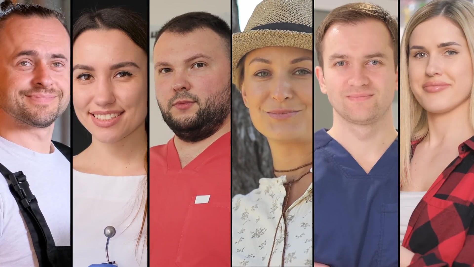 A diverse panel of six synthetic customer personas, representing the reach of Persona by Whitehot.